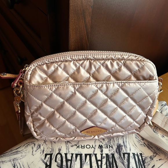 Mz Wallace Small Camera Bag in Pale Rose Gold - Picture 3 of 12